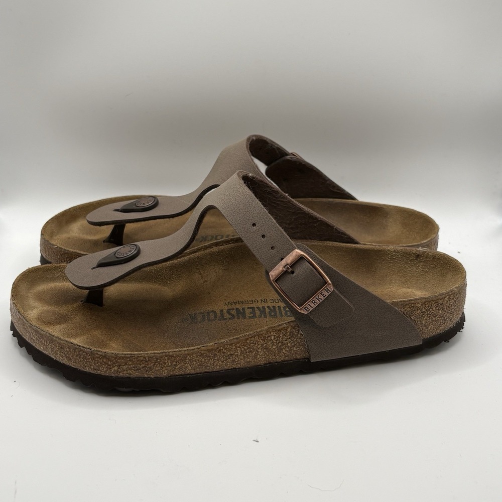 Birkenstock Gizeh Thong Sandals Size 39 W8/M6 Brown Bronze BirkoFlor